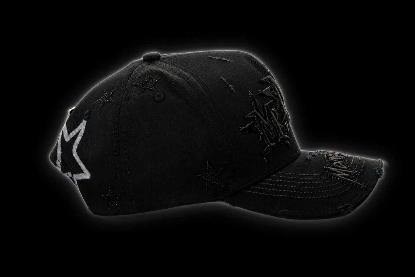 MMM Blackout Distressed Hat – Limited Edition